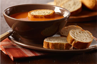 Bread and soup